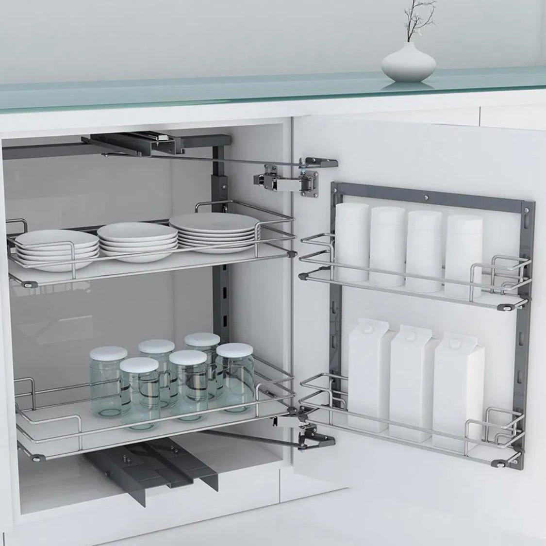 Buy Tandem Pull Out Pantry Storage Online | Manufacturing Production Services | Qetaat.com